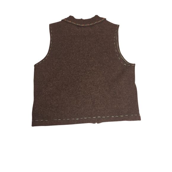 WOOLRICH Homestead Collection Wool Lambs wool Vest small - Picture 4 of 4